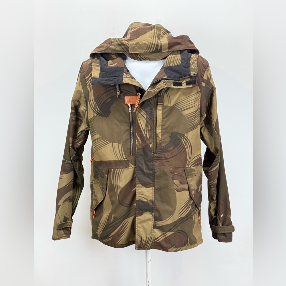 HOLDEN  Brown and Green abstract Camo snowboarding Jacket size M